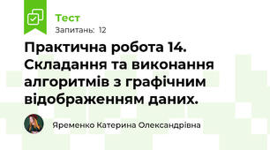 Практична робота 14. Складання та виконання алгоритмів з графічним відображенням даних.