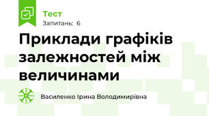 Приклади графіків залежностей між величинами
