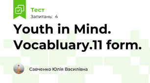 Youth in Mind. Vocabluary.11 form.