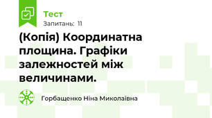 (Копія) Координатна площина. Графіки залежностей між величинами.