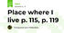 Place where I live p. 115, p. 119