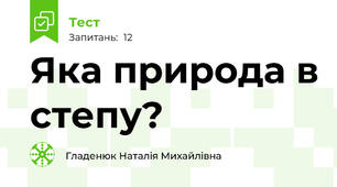 Яка природа в степу? 