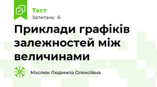  Приклади графіків залежностей між величинами