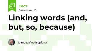 Linking words (and, but, so, because)