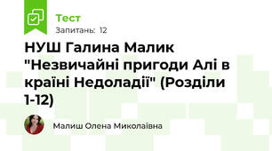 НУШ Галина Малик "Незвичайні пригоди Алі в країні Недоладії" (Розділи 1-12)