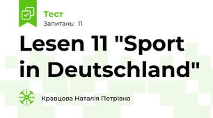 Lesen 11 "Sport in Deutschland"