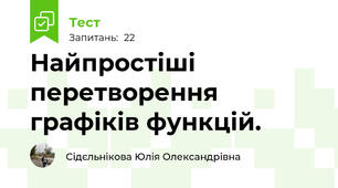  Найпростіші перетворення графіків функцій.