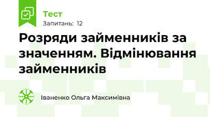 Розряди займенників за значенням. Відмінювання займенників
