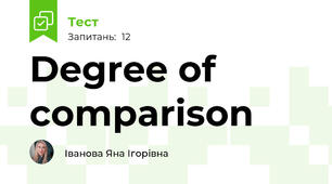 Degree of comparison