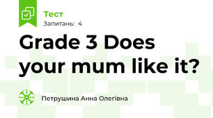 Grade 3 Does your mum like it?
