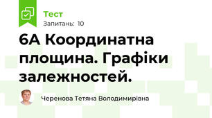 6А Координатна площина. Графіки залежностей.