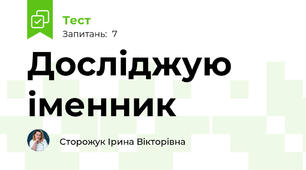 Досліджую іменник