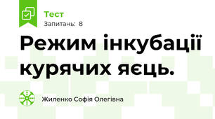 Режим інкубації курячих яєць.
