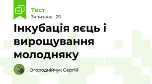 Інкубація яєць і вирощування молодняку