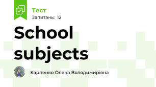 School subjects 