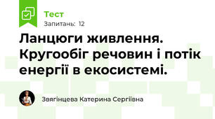  Ланцюги живлення. Кругообіг речовин і потік енергії в екосистемі.