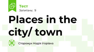 Places in the city/ town