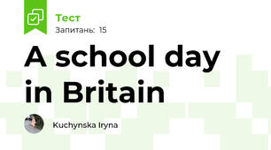 A school day in Britain