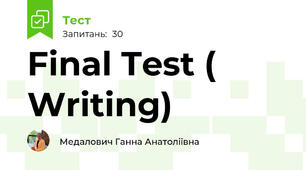Final Test ( Writing)