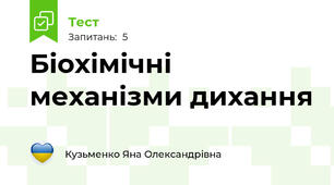 Біохімічні механізми дихання