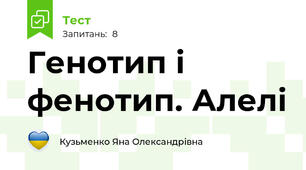 Генотип і фенотип. Алелі