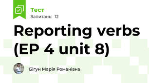 Reporting verbs (EP 4 unit 8)