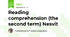 Reading comprehension (the second term) Nesvit