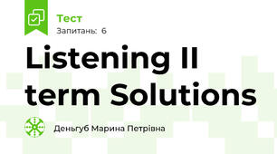 Listening II term Solutions