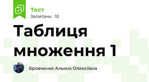 Таблиця множення 1