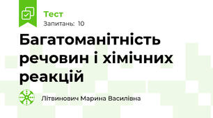 Багатоманітність речовин і хімічних реакцій