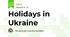 Holidays in Ukraine