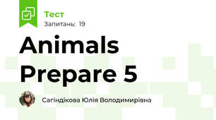 Animals Prepare 5 