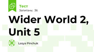 Wider World 2, Unit 5