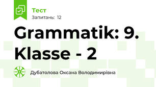 Grammatik: 9. Klasse - 2