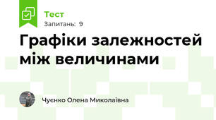 Графіки залежностей між величинами 