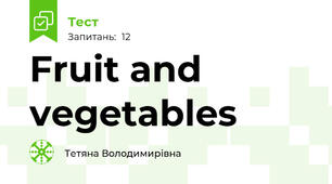 Fruit and vegetables