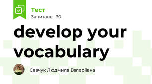 develop your vocabulary