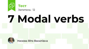 7 Modal verbs