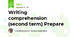 Writing comprehension (second term) Prepare