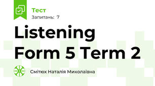 Listening Form 5 Term 2