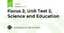 Focus 2, Unit Test 2, Science and Education
