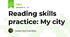 Reading skills practice: My city