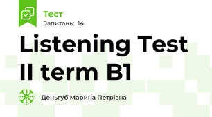 Listening Test II term B1
