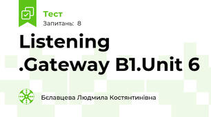 Listening .Gateway B1.Unit 6
