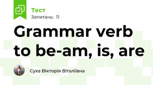 Grammar verb to be-am, is, are