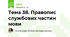 Тема 38. Правопис службових частин мови