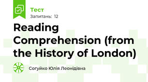 Reading Comprehension (from the History of London)