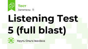 Listening Test 5 (full blast)