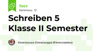Schreiben 5 Klasse II Semester