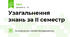 Узагальнення знань за ІІ семестр